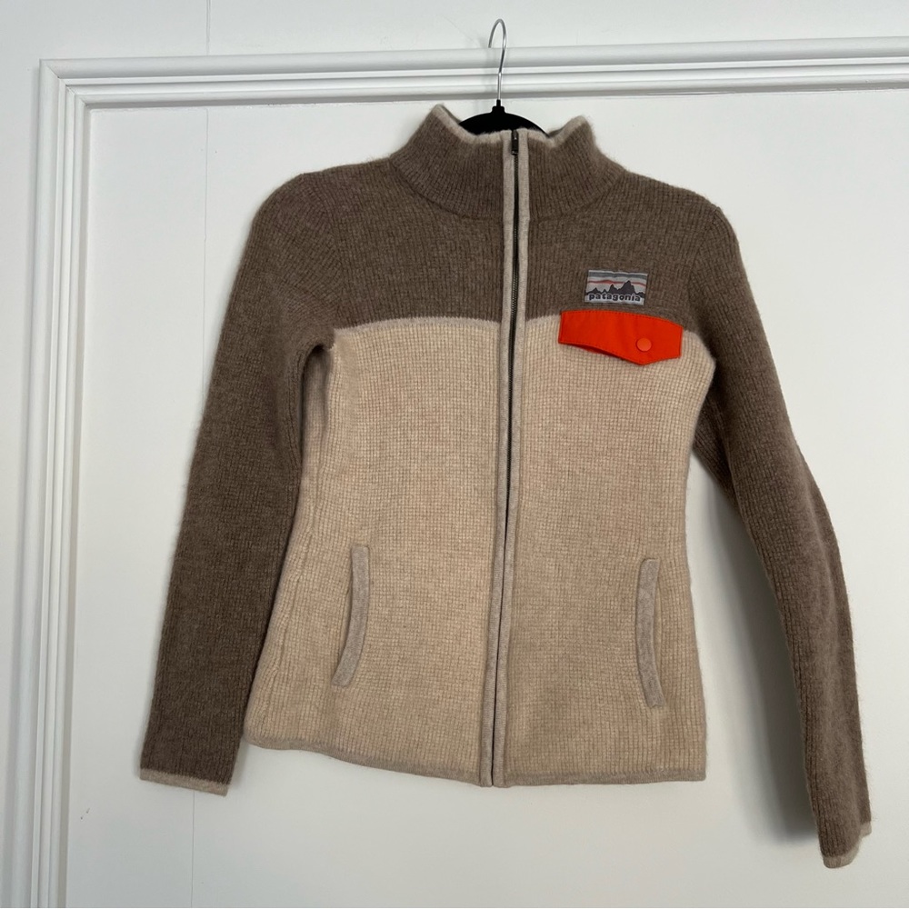 Rare Patagonia Undyed Cashmere Zip Cardigan Sweater